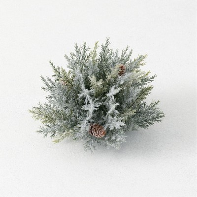 Sullivans Artificial Prickly Pine 1/2 Orb 6.5"H Green