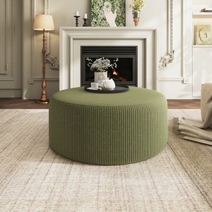 Christopher Knight Home Olias Modern Round Versatile Ottoman - 1 of 4