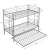 NicBex Twin Over Twin Bunk Bed,Metal Bunk Beds with Ladder,Bunk Bed Frame for Kids,Box Spring Not Required,Space-Saving and Noise-Free - 3 of 4