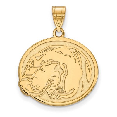 Black Bow Jewelry 10k Yellow Gold Tennessee Volunteers NCAA Large Pendant
