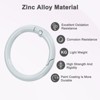Unique Bargains Metal Spring O Rings Zinc Alloy Durable Multipurpose Lightweight Buckle - 2 of 4