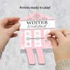 Big Dot of Happiness Pink Winter Wonderland - Holiday Snowflake Birthday Party and Baby Shower Game Pickle Cards - Pull Tabs 3-in-a-Row - Set of 12 - 2 of 4