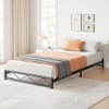 6 Inch Full Size Metal Platform Bed Frame with Wavy Pattern, with Steel Slat Support, Mattress Foundation, No Box Spring Needed, Easy Assembly - 2 of 4