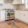 HomeStock Outdoor Washable Seagrove Orange & Cream 2' X 3', Machine Woven with Printed Designs, Coastal - 3 of 4