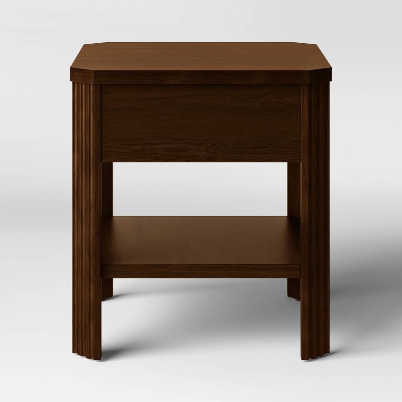 Laguna Nigel Fluted Accent Table Brown - Threshold&#8482; designed with Studio McGee, 4 of 7