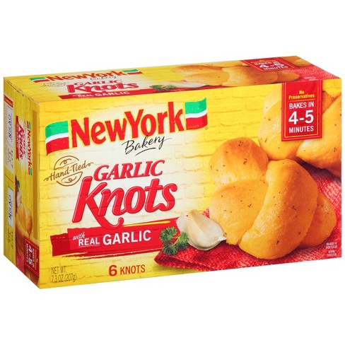 New York Hand Tied Frozen Garlic Knots - 7.3oz : Target