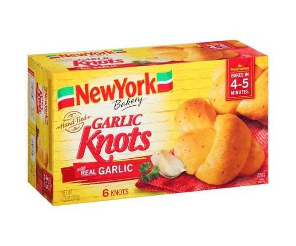 New York Hand Tied Frozen Garlic Knots - 7.3oz