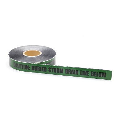 Mutual Industries "Storm Drain" Underground Detectable Tape 2" x 333.33 yds. Green (17774-32-2000)