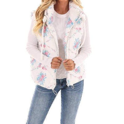 Women's Garden Grove Floral Puffer Vest - Pretty Follies