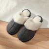 Roxoni Women's Winter House Fuzzy Fluffy Furry Cozy Clog Slipper - 2 of 4