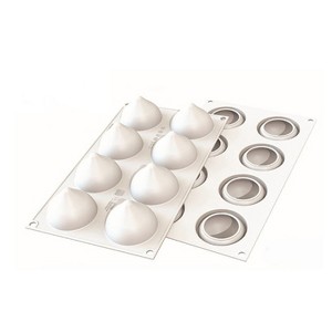 Silikomart "GOUTTE 55" Flexible Baking & Freezing Mold, 1.85 Oz, 8 Cavities - 1 of 2