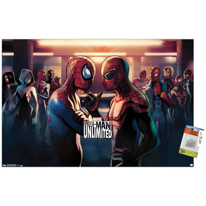 Trends International Marvel Comics VIdeo Game - Spider-Man: Unlimited - Subway Unframed Wall Poster Prints, 1 of 7