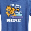 Women's - Garfield - I'll Rise But Won't Shine Short Sleeve Graphic T-Shirt - 2 of 4