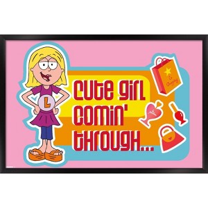Trends International Disney Lizzie McGuire (2001) - Cute Girl Comin' Through Framed Wall Poster Prints - 1 of 4