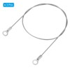 Unique Bargains Stainless Steel Light Outdoor Travel Luggage Safety Locking Cables 0.24" ID Eyelets - 3 of 4