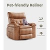 Coucheta 360° Swivel Recliner Chair - Heat & Massage, Oversized Rocking Chair for Adults (34"W) - 4 of 4