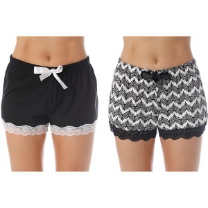 Just Love Women’s Pajama Shorts – Soft Cotton Lounge Sleep Shorts with Drawstring Waist - 1 of 3