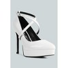 Pixie Dust Patent Faux Leather Cross Strap Pumps - 2 of 4