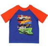 Hot Wheels Toddler Boys' Cars Team Hot Wheels Race Sleep Pajama Set Shorts Blue - 3 of 4