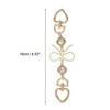Unique Bargains Metal Buckle Handbag Strap Gold Tone Clear 1 Pc - 2 of 4