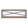 Kate & Laurel All Things Decor 36" Ascott 2 Tier Wall Shelf Brown/Black - 2 of 4