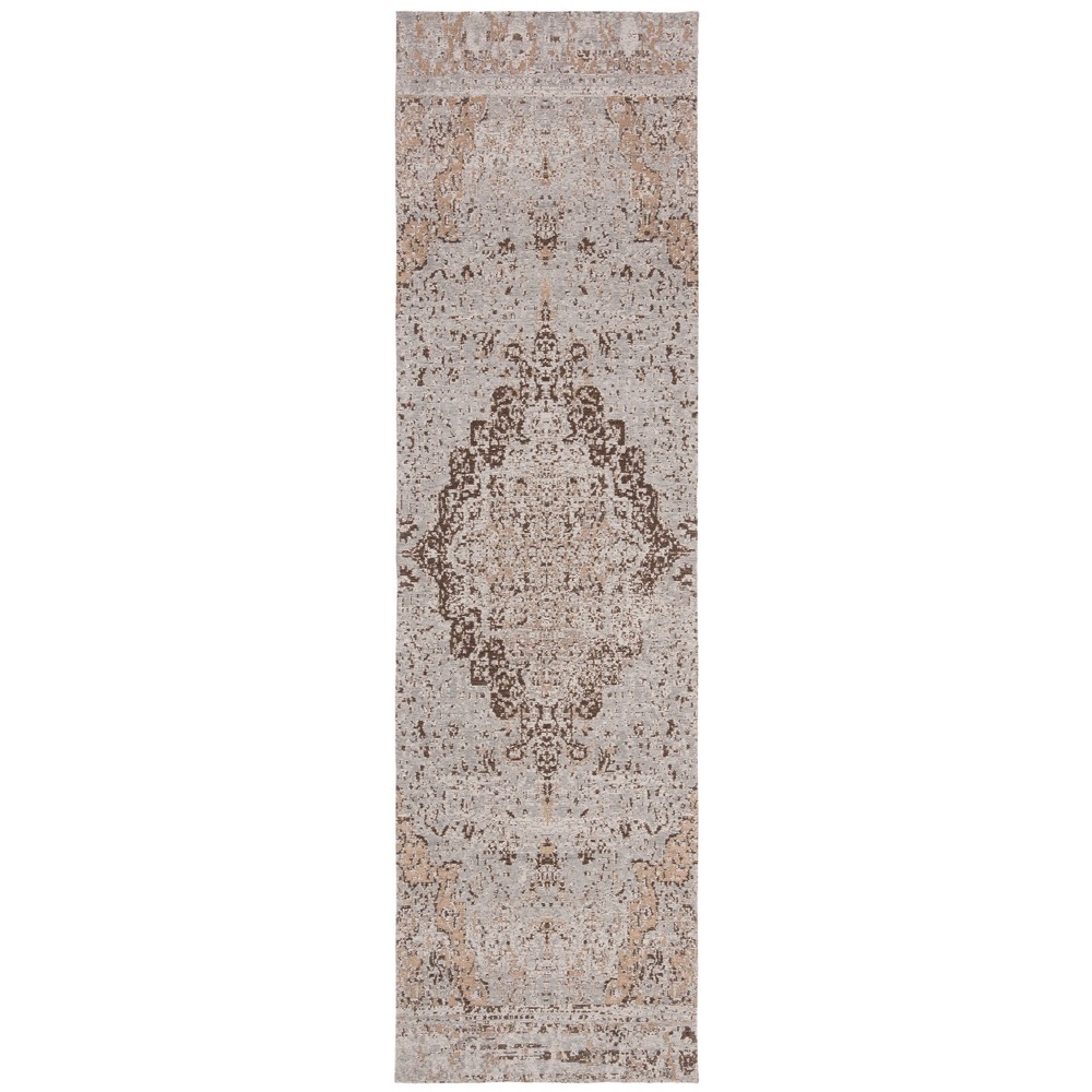  Runner Loomed Medallion Rug Taupe
