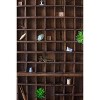Wooden Printers Tray Wall Shelf, 12" H Vintage Display Made of Recycled Wood in Brown By Kalalou - 3 of 4