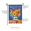 Blessed Floral Arrangement Garden Linen Flag - 4 of 4