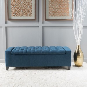 CAVINAS 51" Storage Ottoman Bench for Bedroom,Tufted Storage Bench with Lift Top,Ottoman for Living Room,Entryway - 1 of 4