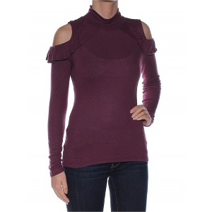 maison Jules Womens Cold-shoulder Knit Blouse - 1 of 1