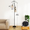 Racxily 67'' Tree-Shaped Floor Lamp with 3 Lights ¨C Foot Switch Included & Easy Assembly - 3 of 4