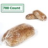 Clear Plastic Bread Storage Bags 8" x 4" x 20" – 700 Count Food-Grade Disposable Bags for Homemade Bread, Pastries & Baked Goods - 2 of 4