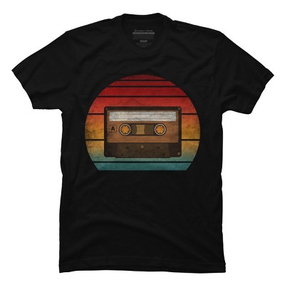 Men's Design By Humans OLD SCHOOL VINTAGE CASSETTE TAPE By punsalan T-Shirt