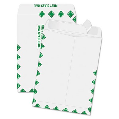 Quality Park Redi-Strip Catalog Envelope, First Class, #10 1/2, Cheese Blade Flap, Redi-Strip Adhesive Closure, 9 x 12, White, 100/Box