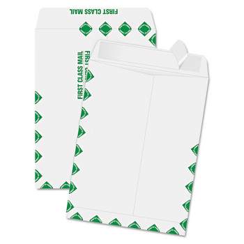 Quality Park Redi-Strip Catalog Envelope, First Class, #10 1/2, Cheese Blade Flap, Redi-Strip Adhesive Closure, 9 x 12, White, 100/Box