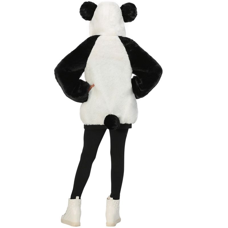 HalloweenCostumes.com Panda Hooded Jacket Costume for Girls, 2 of 3