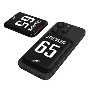 Keyscaper NFL Philadelphia Eagles Players Game Tactic Black Magnetic Credit Card Wallet - 1 of 3