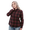 Old Ranch Brands Women's Salina Organic Plaid Shirt - 4 of 4