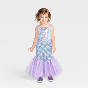 Toddler Magical Mermaid Costume Dress - Hyde and EEK! Boutique™ Aqua Blue - 1 of 3