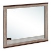 GlasFlength Decorative Wall Mirrors Contemporary Framed Mirror with Rustic Simple Design for Modern Living Spaces, Gray, 32"*2"*40" - 4 of 4