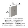 Amerock Ladera Backplate for Cabinet Knobs and Pulls - 3 of 4