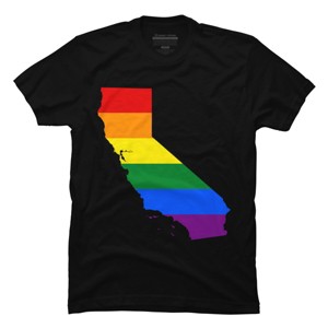Adult Design By Humans California State Pride Flag By Galvanized T-Shirt - 1 of 2