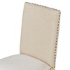 Lyngins Dining Chairs Set of 4,Wood Upholstered Kitchen Chairs with Nailhead for Dining Room,Living Room,Bedroom - 4 of 4