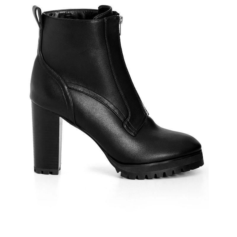 Women's Wide Fit Fern Ankle Boot - Black | CITY CHIC, 2 of 8