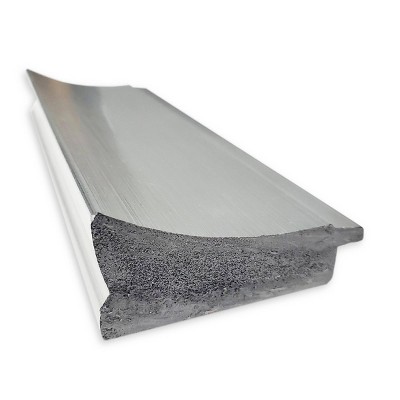 Flair Polished Nickel 72" Full-Length Leaner Wood Mirror