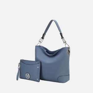MKF Collection Viviana Vegan Leather Hobo Bag with Matching Wristlet by Mia K - 1 of 4