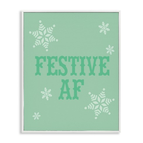 Stupell Industries Funny Festive AF Phrase, 11'' x 14'' - image 1 of 4