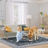 Soft Area Rugs - Machine Washable for Living Room, Non Slip Thin Low Pile Carpet, Vintage Boho Indoor Large Rugs for Bedroom Dining Room - 2 of 4