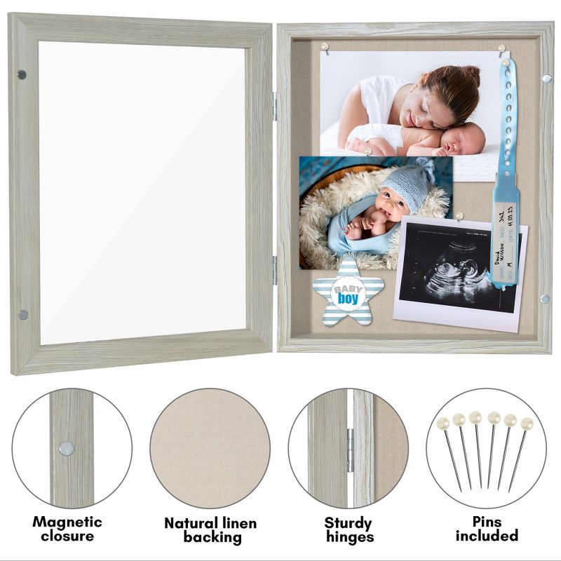 Americanflat Front Loading Shadow Box Frame and Display Case for Keepsakes, 4 of 7