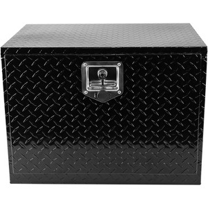 "24" Heavy Duty Aluminum Tool Box, Tread Plate Truck Storage Chest with T-Handle Lock, Waterproof Organizer for Pickups, RVs & Trailers - 1 of 4
